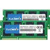 TECMIYO 8GB Kit (2x4 GB) DDR3 / DDR3L 1600MHz Sodimm RAM PC3 / PC3L-12800S PC3 / PC3L-12800 1.5V / 1.35V CL11 204 Pin 2RX8 Dual Rank Non-ECC Unbuffered Laptop Memory RAM Module