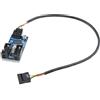 winwill Adattatore connettore 9P per cavo sdoppiatore di estensione maschio da 1 a 2 pin USB Header USB a 9 pin