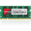 Kuesuny 2GB DDR2 800MHz Sodimm RAM PC2-6400 PC2-6400S 1.8V CL6 200 Pin 2RX8 Dual Rank Non-ECC Unbuffered Notebook Laptop Memory Modules Upgrade
