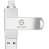 JSL JDTDC Certificato Apple MFi 128GB Chiavetta USB per iPhone Lightning PenDrive Per iPhone stick Memory USB iPhone Chiavetta Flash Drive iOS USB Memoria iPhone Backup Stick iPhone Foto Stick Pen Drive iPad