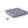 CYBERNOVA Masterizzatore e lettore esterno CD-RW DVD-RW, slim slot USB, compatibile per MacBook Air Pro,Macbook Air, tutti i PC portatili con porta USB