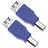 Keple 2 Pezzi Adattatore Da Connettori USB 2.0 Femmina A Stampante B Maschio Connettore USB Femmina-Maschio Changer Connettore Convertitore Di Estensione Corto Per Computer, Laptop, Dischi Rigidi (2 Pack)