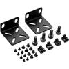 PhyinLan Kit di montaggio su rack 19 pollici regolabile Switch Rack Ears compatibile con Buffalo Tech, Cisco, NETGEAR, Dell, D-Link and Linksys