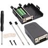 AAOTOKK VGA vite Morsettiera Adattatore,D-SUB 15 Pin 3 Filari DB15 VGA Maschio a 16 Pin/Vie Femmina Terminale Seriale Scheda Breakout Connettore Modulo Segnale con Custodia (2Pezzi/Maschio)