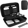 ProCase Organizer Cavi, Porta Cavi da Viaggio, Custodia per Caricatore/Power Bank/Mouse/USB Flash Disk/SD Card, Tech Pouch Viaggio Accessori Utili -Nero(M)