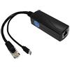 Revotech REVODATA Gigabit PoE Splitter Micro USB 5V/2.4A, Uscita da 48V PoE a Micro USB 5V/2.4A, 10/100/1000Mbps, Attivo IEEE802.3af/at, Splitter Adattatore PoE per Pi 3B/3B+/Dispositivo micro USB (USB0502G)