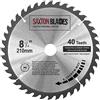 Saxton Blades Saxton TCT - Troncatrice circolare in legno, 210 mm x 40 x 25,4 mm, per seghe Evolution Rage