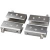 Xcyroiiy Confezione da 4 cerniere per porta in vetro con perno a 90°, in acciaio inox, per vetro da 10 a 12 mm