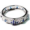 BLUSUPERSHOP 1 FEDE FEDINA ANELLO ARGENTO 925 pave' zirconi bianchi e colorati rosso nero bianco verde blu ROSARIO PREGHIERA, MISURA 10 A 26 ITALIANA IN OMAGGIO PORTACHIAVI