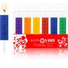 BBTO 6 Pezzi Candele Blocchi Costruzione per Torta Compleanno, Multicolore | Decorazione per Festa di Compleanno a Tema, Candeline a Mattoncini, A Forma di Mattoni, Per Torta Decorativa