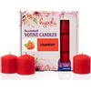 Candele Profumate Particolari Regalo Donna Natalizie Decorative Naturali  Cera di Soia Set Candele Piccole Rotonde Lunga Durata Colorate Votive  Scented Candle Set Profumo Vaniglia Lavanda 190g x 2 : : Casa e