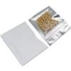 WACCOMT Pack 100 Sacchetti Mylar Alimenti, Bianco Opaco, 7.5x10cm | Pellicola di Alluminio, Ermetici Sul Davanti, Con Chiusura Lampo, Plastica