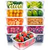 KAHEIGN 25 Pezzi Contenitori per Alimenti, 1000ml Riutilizzabile Scatole di Plastica per Preparazione dei Pasti Senza BPA per Gastronomia, a Tenuta Stagna con Coperchi Ermetici