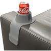 HIT PRODUCTS CouchCoaster - il portabicchiere ideale per il tuo divano, Grigio acciaio