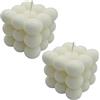 NICAVKIT 2Pcs candele decorative in cera d'api, naturali e profumate Bubble Candle, candela sostenibile in fatte a mano