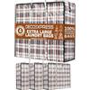Deco Express Borse Salvaspazio Grandi 107L, 76x59x24 cm, Pack da 4 Borse Trasloco Resistenti Riutilizzabili con Cerniera e Manici, Organizzazione Casa (76 X 59 X 24 CM)