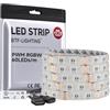 BTF-LIGHTING Strip Led 5050 RGBW 4 colori in 1 LED RGB+Bianco caldo 60LED/m 300LED(300 RGB LED+300 Bianco Caldo LED) IP65 Impermeabili 5m DC12V