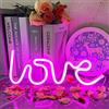 UExnkj-Y Insegne al Neon Love Enseigne au Néon Amour,Love Enseigne au Néon Alimenté par Batterie ou USB Amour Néon Chambre Bar Fête de Noël Décoration Festive Cadeau Love Néon