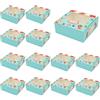Fayemint 20 Pezzi Scatola Cupcake, Scatole per Biscotti, Scatole Caramelle con Finestra PET, per Biscotti, Torte, Cioccolatini e Altri Piccoli Regali