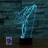 HPBN8 Ltd Creativo 3D Taekwondo Luce Della Notte LED Lampada Telecomando 7/16 Cambiamento di Colore Lampada da Tavolo USB Power Interruttore Tattile Giocattoli per Bambini Decor di Natale Regalo di Compleanno