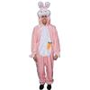 Dress Up America Costume da Mascotte Coniglietto Pasquale Adulto Disponibile in Rosa e Bianco