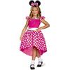 Disguise Costume Minnie Classico Rosa Bambina, Vestito Minnie Carnevale Bambina, Costumi Di Carnevale Per Bambini Taglia M
