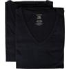 RAGNO SPORT Confezione 2 t-Shirt Uomo Maglietta Intima Manica Corta Camiciola Scollo V Cotone Bipack Articolo 601418, 078B Bleu, XL