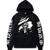 Sybnwnwm Tokyo Ghoul Hoodie Anime kaneki ken Felpa con cappuccio Pullover con cappuccio Felpa a maniche lunghe per uomo, Nero , XXX-Large