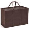 La Cordeline SACJBPFCH - Borsa Multiuso in Iuta, 55 x 25 x 55 cm, 48 l, Colore: Cioccolato