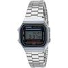 Casio Vintage A168WA-1WDF - Orologio da Polso Digitale, Argento