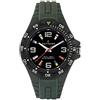 Navigare Watches Orologio da uomo Navigare Cayman, NA253-03, waterproof, cinturino in silicone, ghiera giverole (Verde)