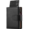 SENDEFN Porta Carte Credito Protezione RFID | Portafoglio Slim da Uomo Vera Pelle | Portafoglio Uomo con Portamonete, | Mini Porta Tessere Portacarte Uomo