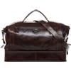 SID & VAIN borsa viaggio tracolla vera pelle vintage KINGSTON grande XL I duffle bag weekend uomo I borsone bagaglio a mano sportivo marrone fatto a mano