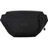 JOHNNY URBAN Marsupio Donna Uomo Nero - Ben - Cintura Borsa a Tracolla per Festival, Sport, Viaggio - Piccolo Bum Bag Borsellino - Idrorepellente