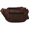 STILORD 'Marian' Vintage marsupio pelle uomo donna borsa da cintura piccola borsa da cintola per festival festa viaggio sport di vera pelle, Colore:cognac marrone scuro