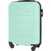BARRENS Valigia Bagaglio a Mano 55x40x20 cm - Trolley Cabina Rigido in ABS - 4 Ruote 360° - Piccola Valige Cabin Size 34 L (Menta)