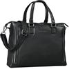 STILORD Claire Borsa Business Donna in Vera Pelle 15 Pollici | Cartella | Borsa per Laptop DIN A4 | Borsa a Tracolla e a Mano per Ufficio Colore:nero