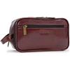 Ashwood - Beauty Case da Viaggio in Pelle - Borsa da Toilette Media - Necessaire Uomo - Wash Bag - Borsa Pochette per Cosmetici - 2080 Cognac Marrone