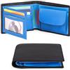 SENDEFN Portafoglio Uomo Bifold Vera Pelle, 10 Porta Carte di Credito Blocco RFID Portafoglio per Uomo con Tasca Portamonete, 2 Scomparti Banconote