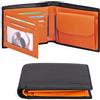 SENDEFN Portafoglio Uomo Bifold Vera Pelle, 10 Porta Carte di Credito Blocco RFID Portafoglio per Uomo con Tasca Portamonete, 2 Scomparti Banconote