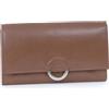 Catwalk Collection Handbags - Grande Portafoglio Donna in Pelle - Portamonete Per 8 Carte di Credito - Portacarte - RFID Protezione - Odette - Marrone