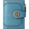 SENDEFN Portafoglio Donna in Pelle, Portamonete Donne Cuoio di Blocco RFID in Cuoio con 16 scomparti per carte di credito con 2 Finestra di Identificazione e 1 Tasca con Cerniera