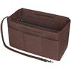 Soyizom Felt Tote Handbag Purse Organizer 2in1 Borsa Tote Insert Bag in borsa Borsa Liner Tote Organizer Sacchetto (caffè, Medio)