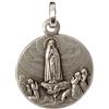 I G J MEDAGLIA MADONNA DI FATIMA IN ARGENTO MASSICCIO 925-925 STERLING SILVER OUR LADY OF FATIMA MEDAL