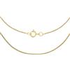 CARISSIMA Collana da Donna in Oro Giallo 9 ct, Catena Groumette a Taglio Diamante da 0,8 mm, Lunghezza 36 cm