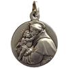 I G J Medaglietta Sant'Antonio di Padova In Argento 925-925 Sterling Silver Medal Saint Antony of Padua