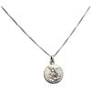 I G J Medaglia di San Michele Arcangelo In Argento Massiccio 925 con Catenina In Argento 925