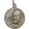 I G J MEDAGLIA DI SAN PIO DA PIETRELCINA (PADRE PIO) IN ARGENTO MASSICCIO 925 MILLESIMI - REALIZZATA IN ALTO RILIEVO