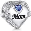 NINGAN Charm Ciondolo per Bracciali Pandora Argento 925 Abalorio Bead Charm da donna