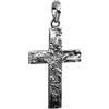 Kuzzoi ciondolo con forma di croce ossidata nera argento, ciondoli per collane, in argento sterling 925, altezza 54 mm, 7 g pesante, altissima qualità ed esclusivo